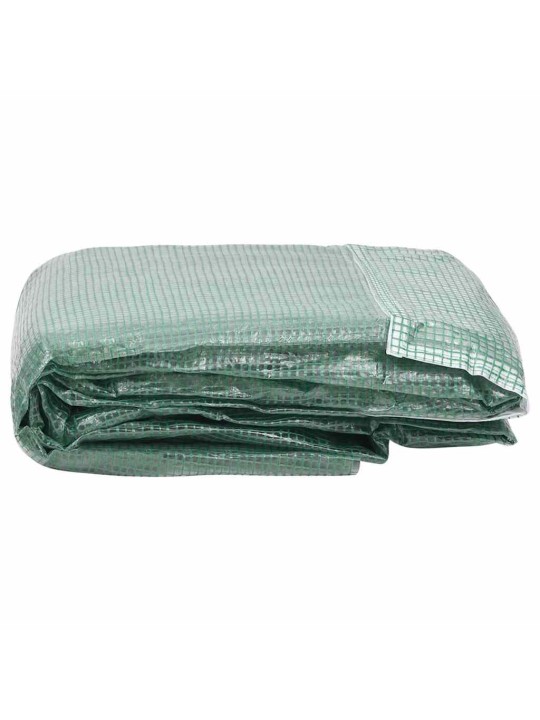 Siltumnīcas rezerves pārsegs, 6,86 m², 200x343x200 cm, zaļš