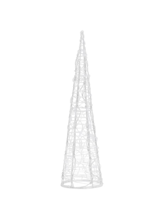 Led lampiņu dekorācija, akrils, piramīda, 60 cm, zila