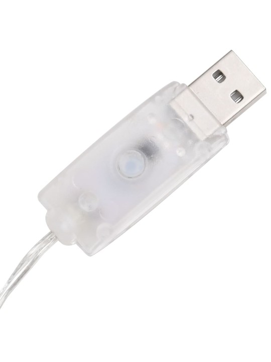 Led lampiņu dekorācija, akrils, piramīda, 90 cm, vēsi balta
