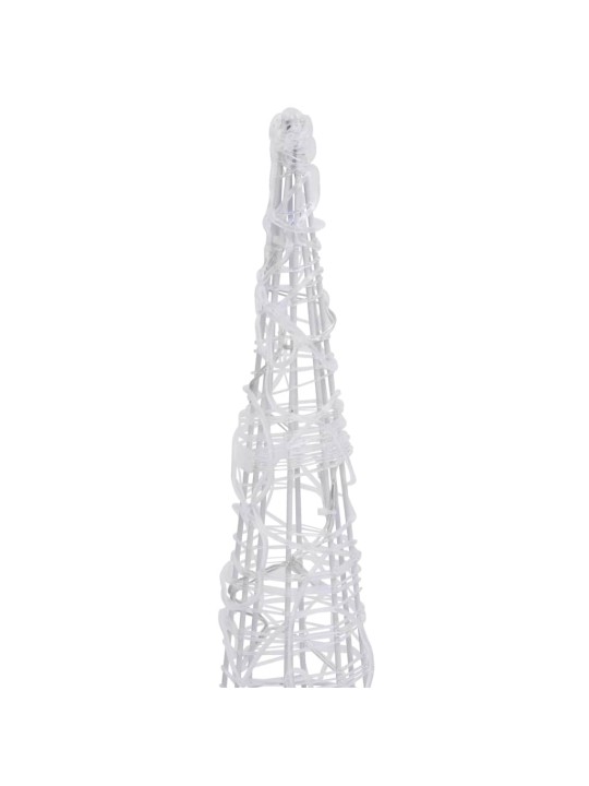Led lampiņu dekorācija, akrils, piramīda, 90 cm, daudzkrāsaina