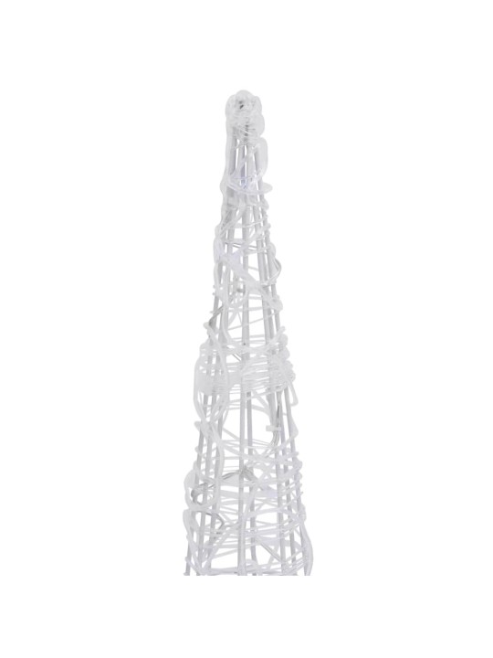 Led lampiņu dekorācija, akrils, piramīda, 120 cm, daudzkrāsaina