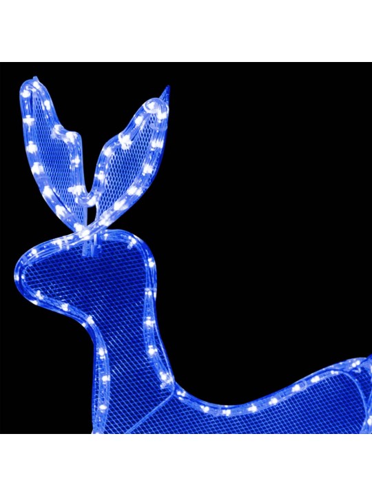 Ziemassvētku dekors, briedis un kamanas, siets, 432 led