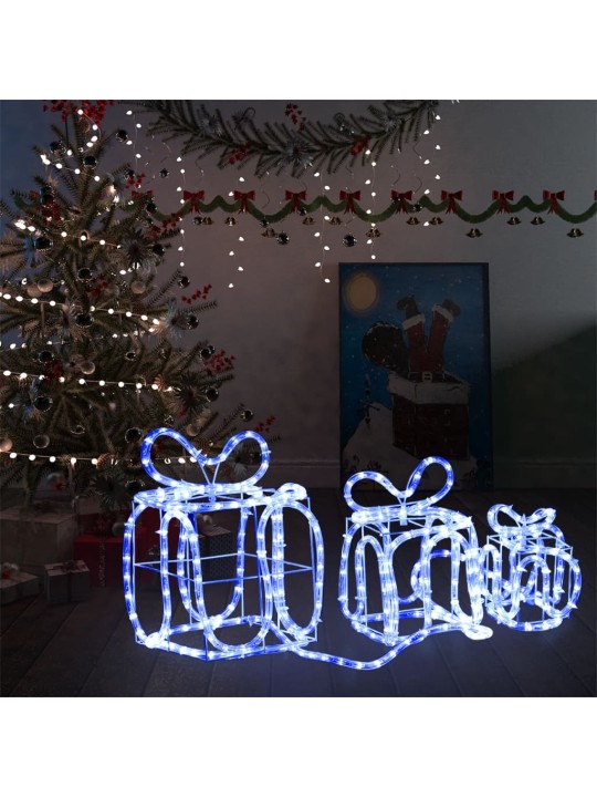 Ziemassvētku dekorācija, dāvanu kastes ar 180 led lampiņām