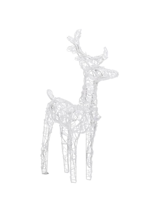 Ziemassvētku dekorācija, ziemeļbrieži, kamanas, 160 led, 130 cm