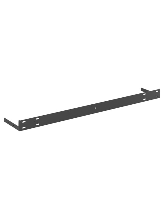 Sienas plaukti, 2 gab., balti, ozolkoka, 80x23,5x3,8 cm, mdf