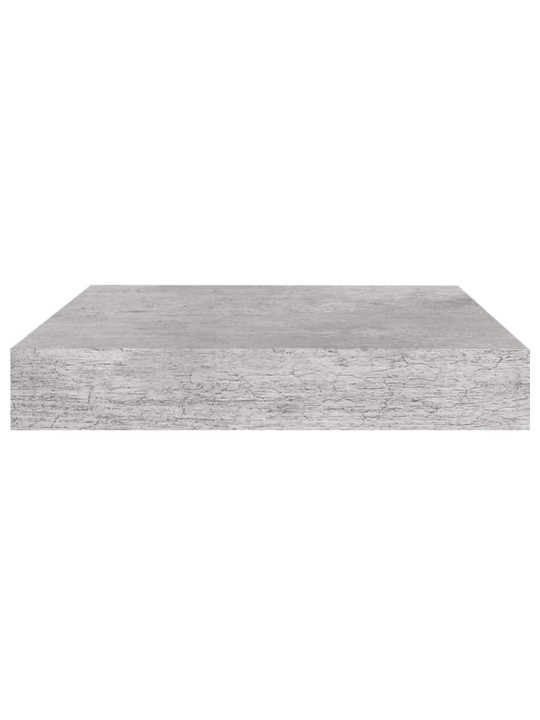 Sienas plaukts, betona pelēks, 23x23,5x3,8 cm, mdf