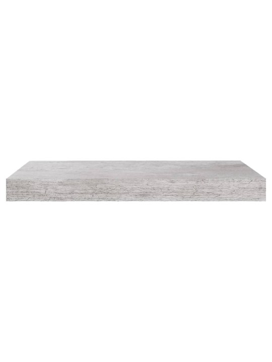 Sienas plaukti, 2 gab., betona pelēki, 50x23x3,8 cm, mdf