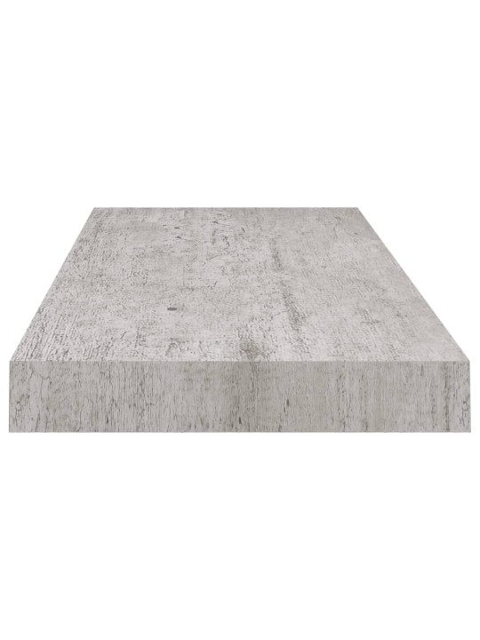 Sienas plaukts, betona pelēks, 60x23,5x3,8 cm, mdf