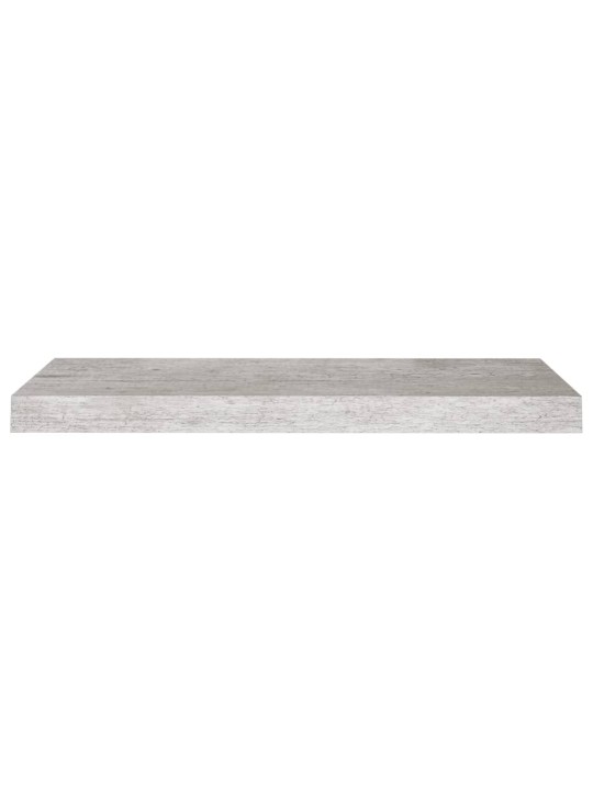 Sienas plaukti, 2 gab., betona pelēki, 60x23,5x3,8 cm, mdf