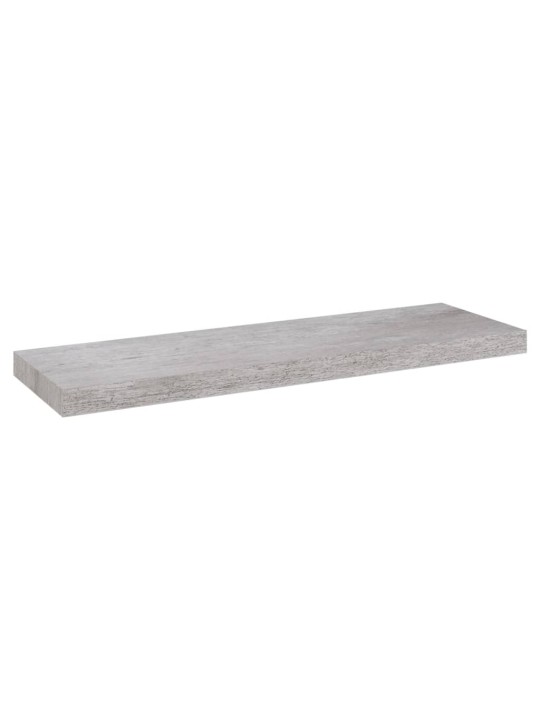 Sienas plaukti, 2 gab., betona pelēki, 80x23,5x3,8 cm, mdf