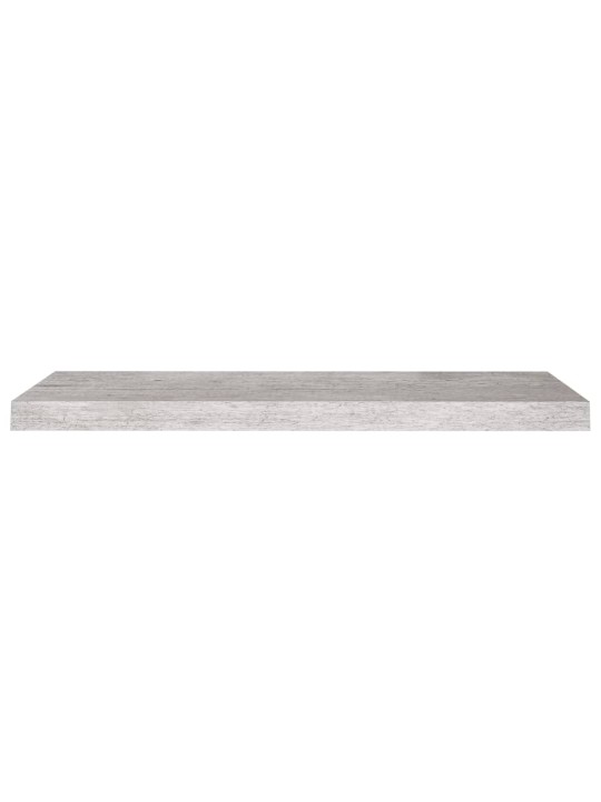 Sienas plaukti, 2 gab., betona pelēki, 80x23,5x3,8 cm, mdf