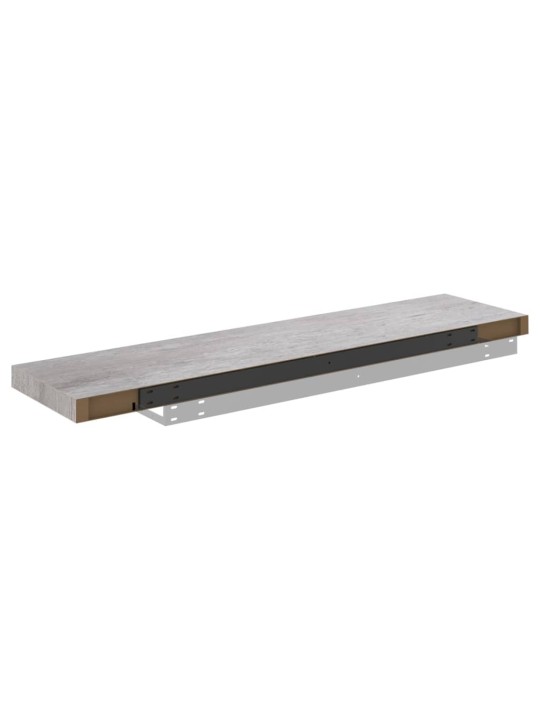 Sienas plaukts, betona pelēks, 90x23,5x3,8 cm, mdf