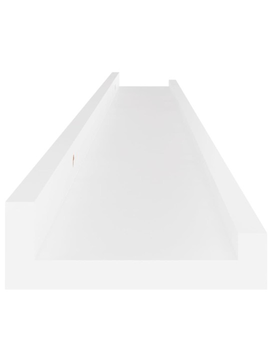 Sienas plaukti, 2 gab., balti, 100x9x3 cm