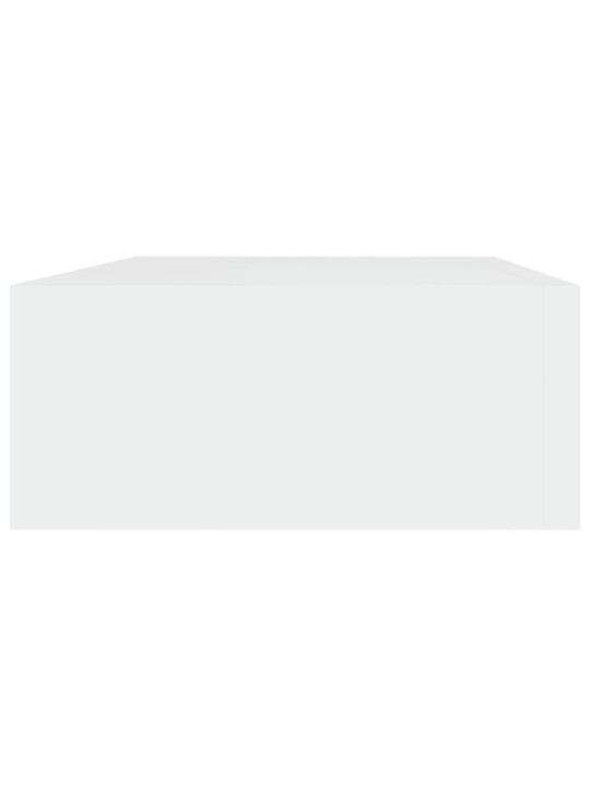 Sienas atvilktņu plaukti, 2 gab., balti, 40x23,5x10 cm, mdf