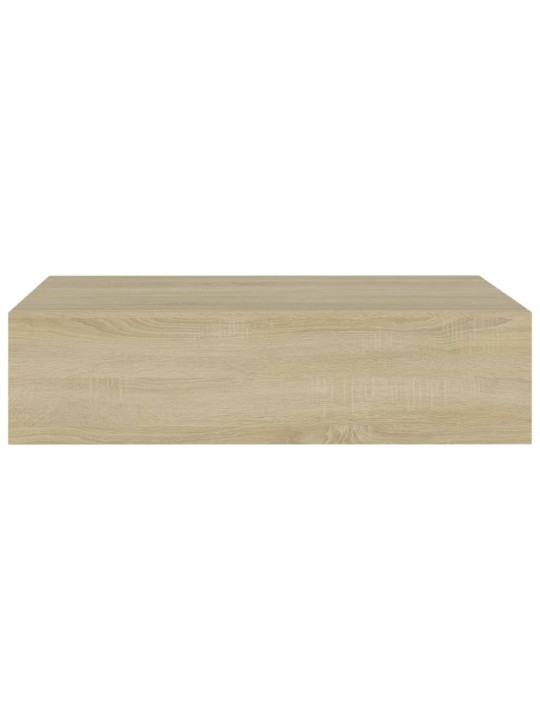 Sienas atvilktņu plaukts, ozolkoka krāsa, 40x23,5x10 cm, mdf