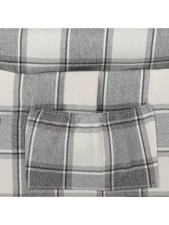 Atpūtas krēsls, atgāžams, balts, pelēks, audums