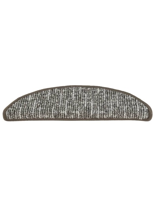 Kāpņu paklāji, 15 gab., antracītpelēki, 56x17x3 cm