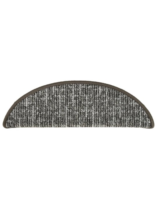 Kāpņu paklāji, 15 gab., antracītpelēki, 56x17x3 cm