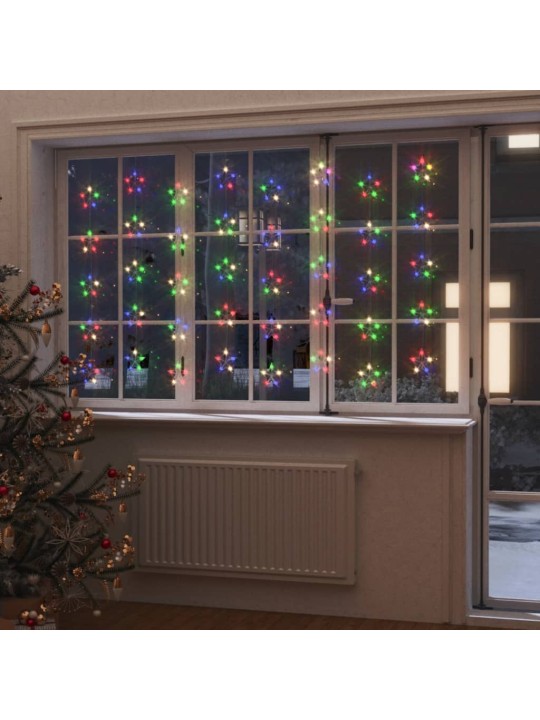 Led lampiņu aizkars, 200 led, krāsains, 8 funkcijas