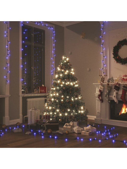Gaismas virtene ar 400 led, zila, 40 m, 8 gaismas efekti