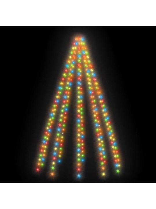 Ziemassvētku lampiņas, 250 LED, 250 cm, daudzkrāsainas