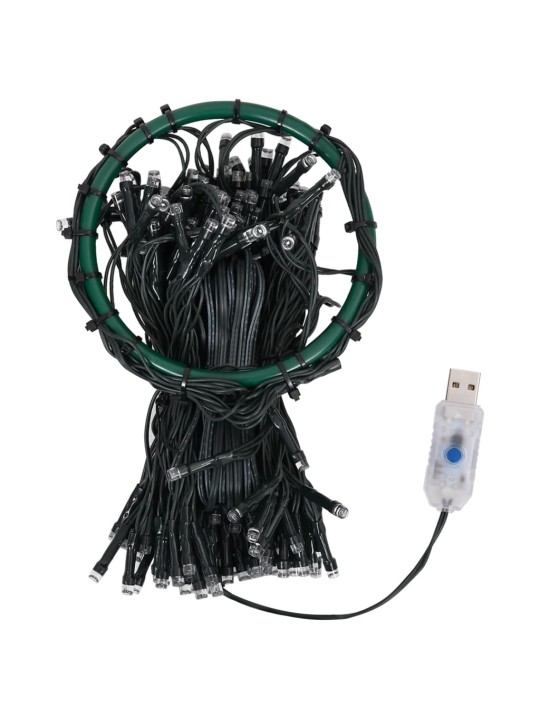 Ziemassvētku lampiņas, 300 led, 300 cm, vēsi baltas