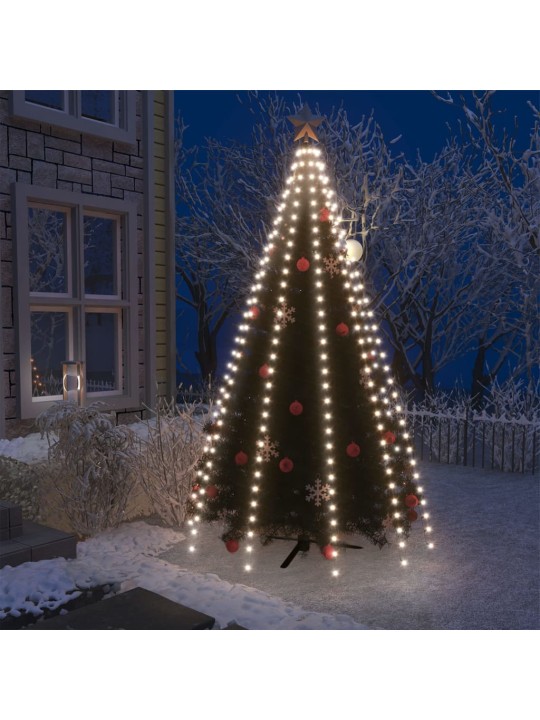 Ziemassvētku lampiņas, 300 led, 300 cm, vēsi baltas