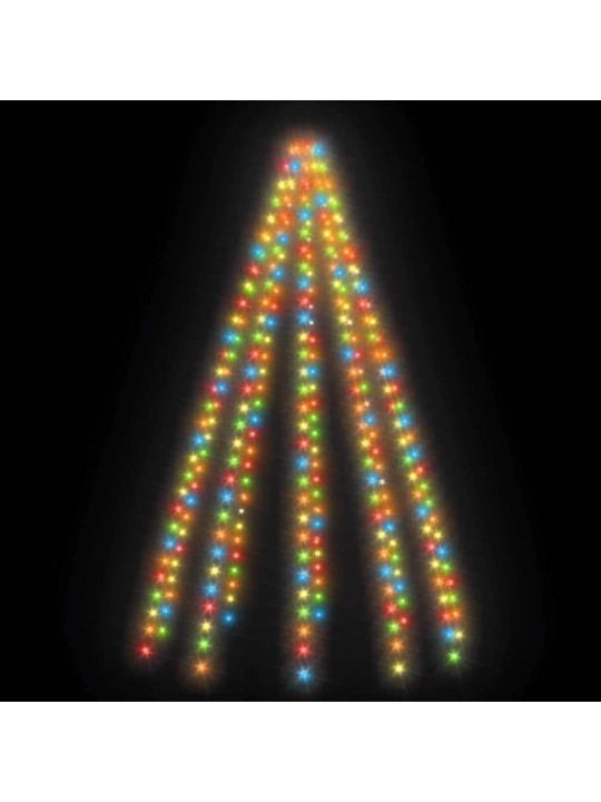 Ziemassvētku lampiņas, 300 led, 300 cm, krāsainas