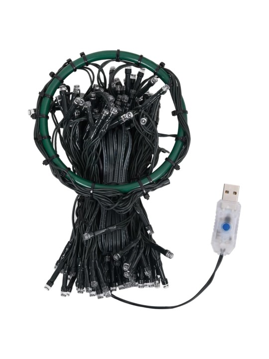 Ziemassvētku lampiņas, 300 led, 300 cm, krāsainas