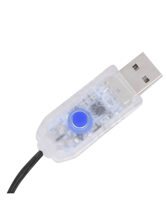 Ziemassvētku lampiņas, 300 led, 300 cm, krāsainas