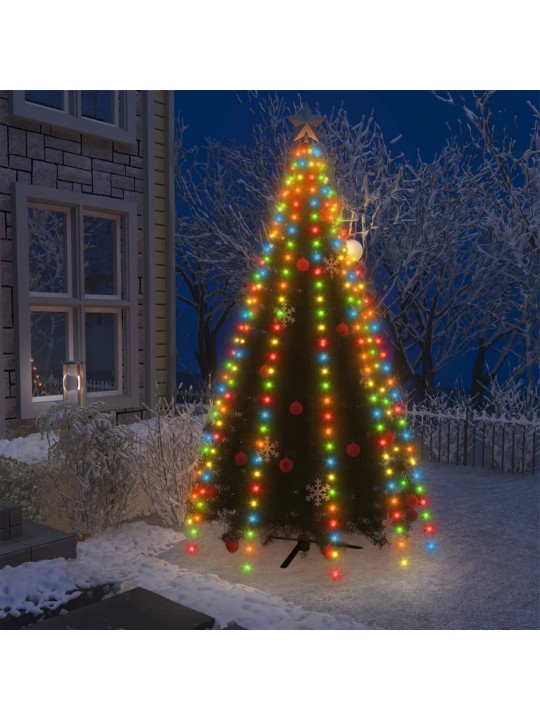 Ziemassvētku lampiņas, 300 led, 300 cm, krāsainas