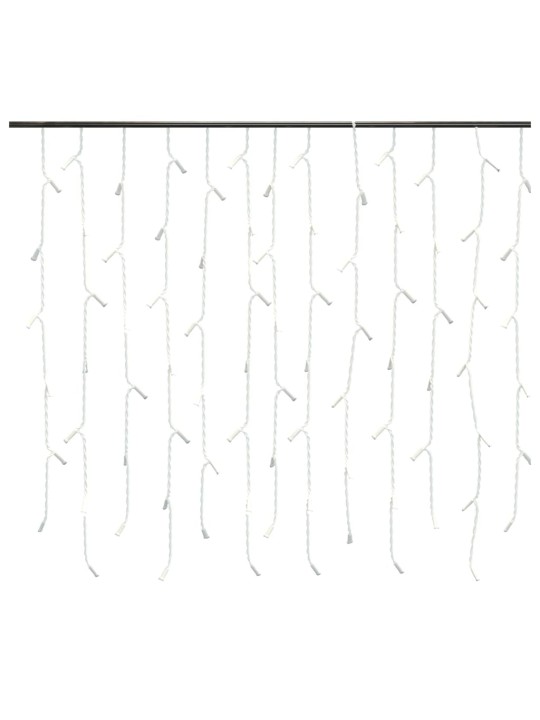 Led lampiņu aizkars, 10 m, 400 zilas led lampiņas, 8 funkcijas