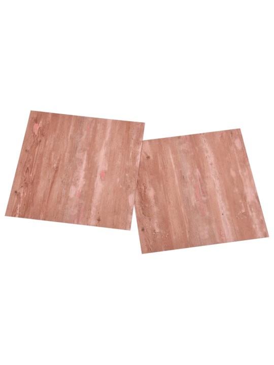 Grīdas flīzes, 20 gab., pašlīmējošas, 1,86 m², pvc, sarkanas