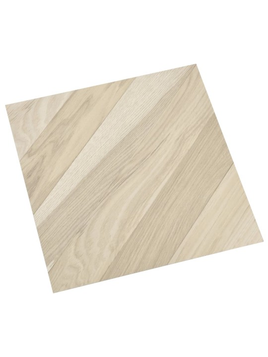 Grīdas flīzes, 20 gab., pašlīmējošas, 1,86 m², pvc, bēšas