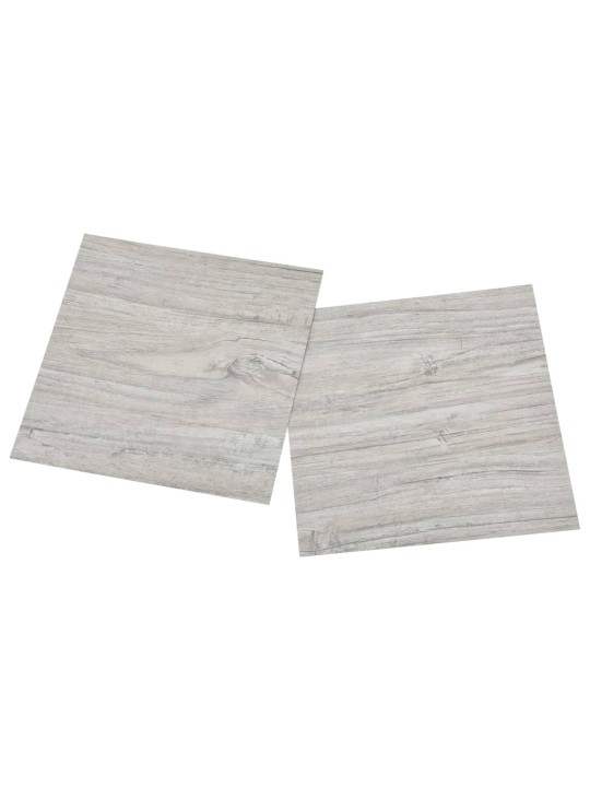 Grīdas flīzes, 20 gab., pašlīmējošas, 1,86 m², pvc, pelēkas