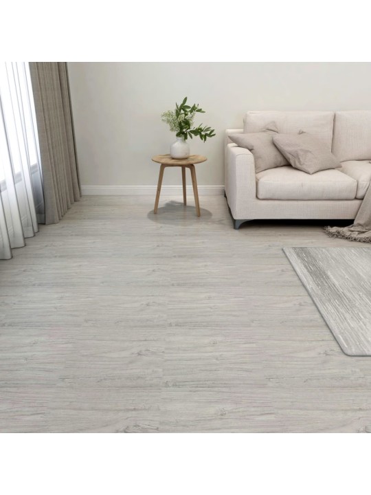 Grīdas flīzes, 20 gab., pašlīmējošas, 1,86 m², pvc, pelēkas