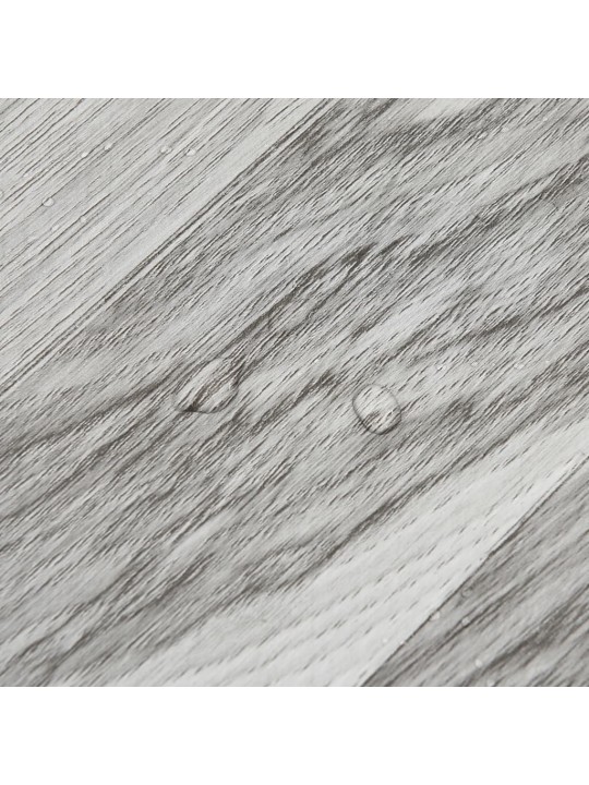 Grīdas flīzes, 20 gab., pašlīmējošas, 1,86 m², pvc, pelēkas