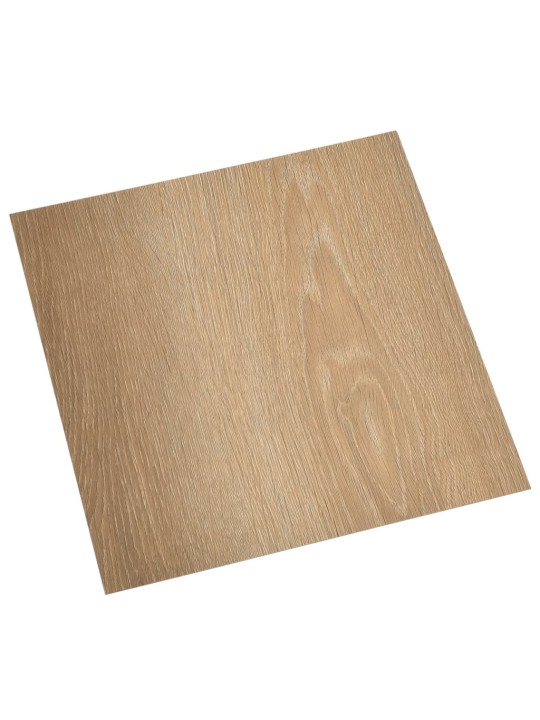 Grīdas flīzes, 20 gab., pašlīmējošas, 1,86 m², pvc, brūnas