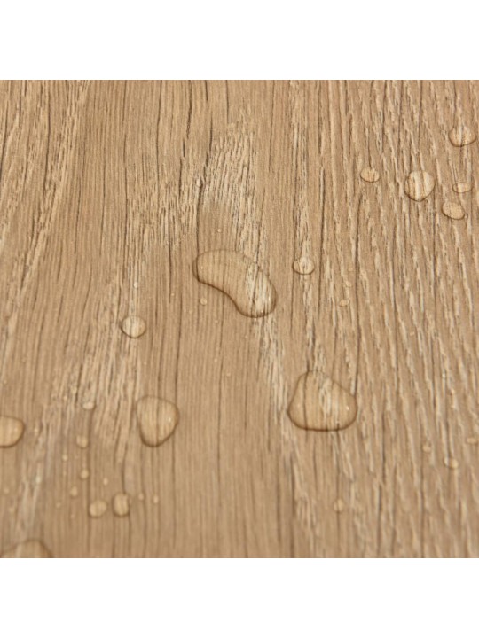 Grīdas flīzes, 20 gab., pašlīmējošas, 1,86 m², pvc, brūnas