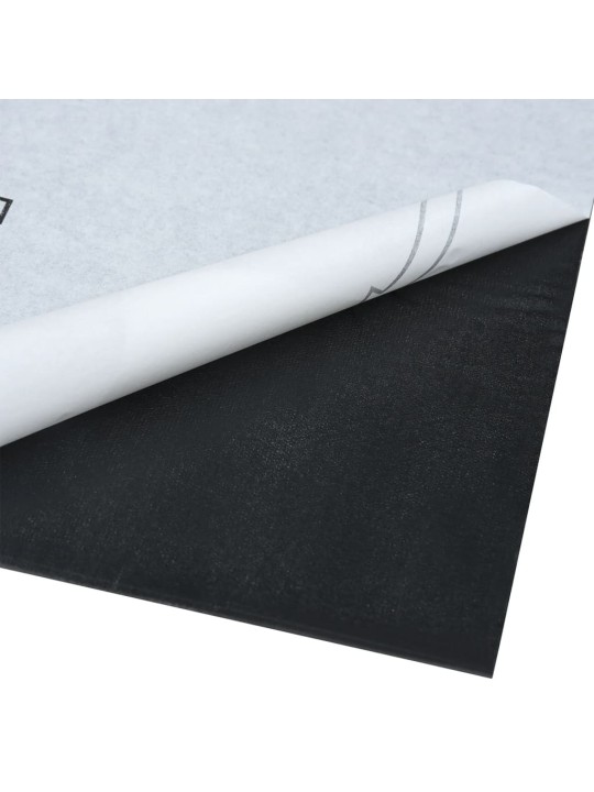 Grīdas flīzes, 20 gab., pašlīmējošas, 1,86 m², pvc, brūnas
