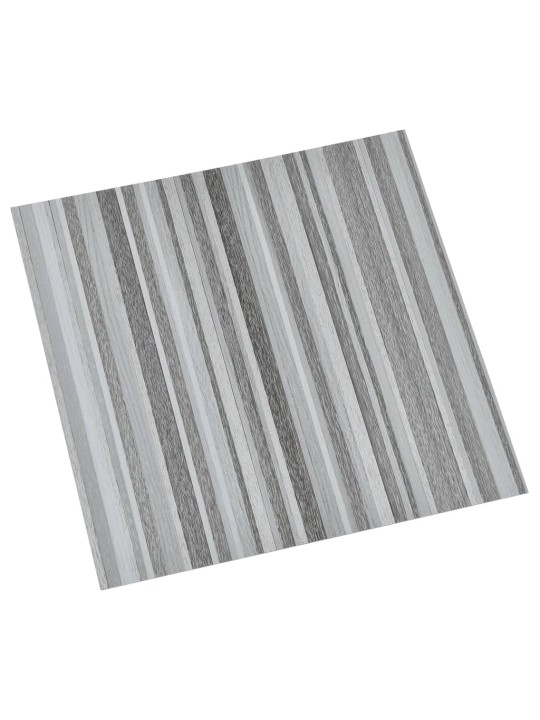 Grīdas flīzes, 20 gab., pašlīmējošas, 1,86 m², pvc, pelēkas