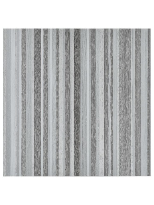 Grīdas flīzes, 20 gab., pašlīmējošas, 1,86 m², pvc, pelēkas