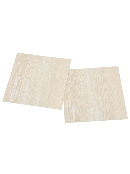 Grīdas flīzes, 20 gab., pašlīmējošas, 1,86 m², PVC, bēšas