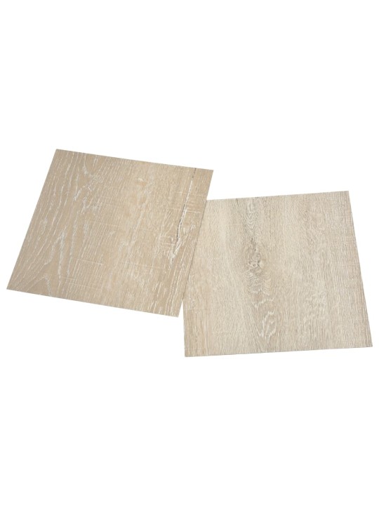 Grīdas flīzes, 20 gab., pašlīmējošas, 1,86 m², pvc, bēšas