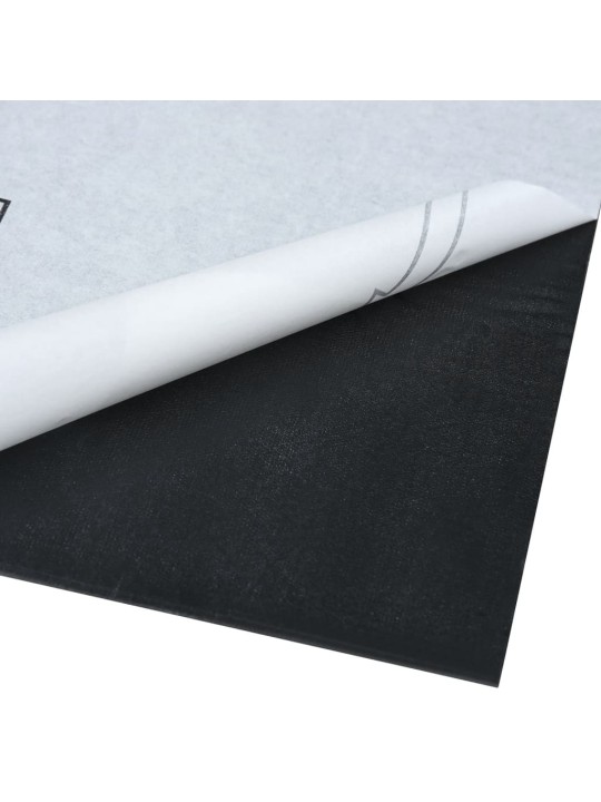 Grīdas flīzes, 20 gab., pašlīmējošas, 1,86 m², pvc, pelēkbrūnas