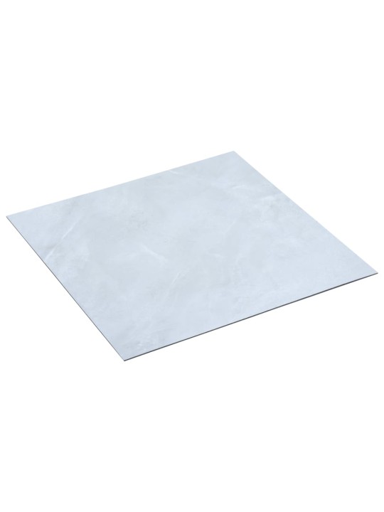 Grīdas flīzes, 20 gab., pašlīmējošas, 1,86 m², pvc, baltas