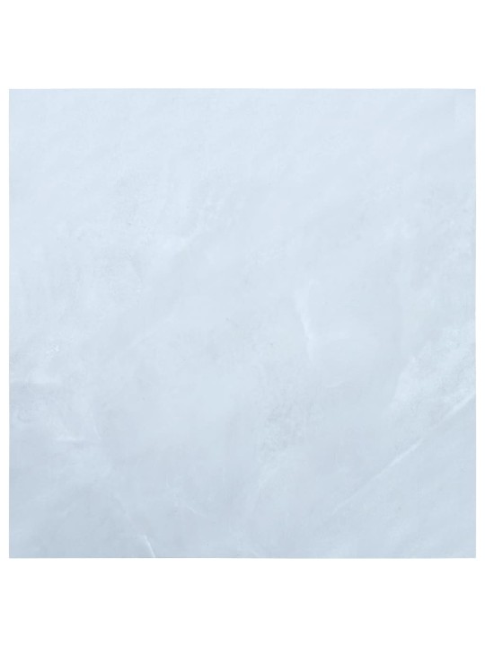 Grīdas flīzes, 20 gab., pašlīmējošas, 1,86 m², pvc, baltas