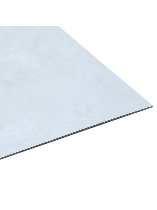 Grīdas flīzes, 20 gab., pašlīmējošas, 1,86 m², pvc, baltas