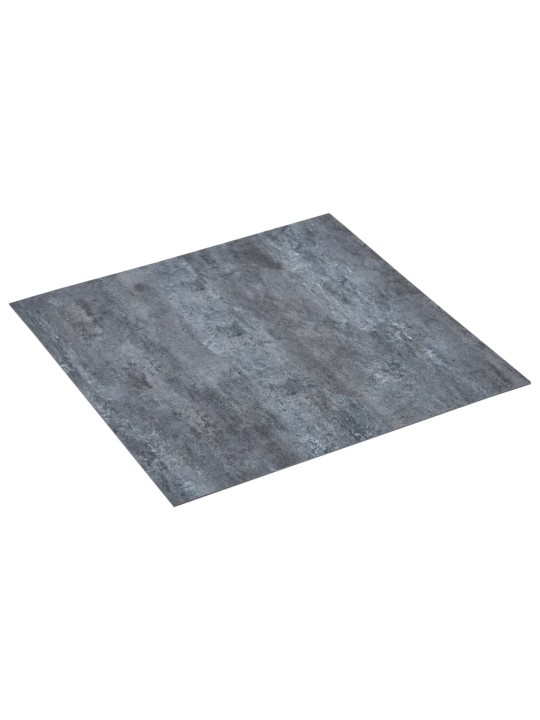 Grīdas flīzes, 20 gab., pašlīmējošas, 1,86 m², pvc, pelēkas