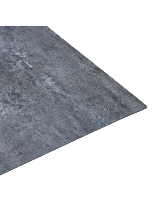 Grīdas flīzes, 20 gab., pašlīmējošas, 1,86 m², pvc, pelēkas